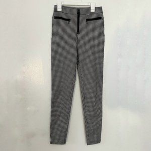 Urban Outfitters Size 0 Susie Front Zip Gingham High Rise Pants